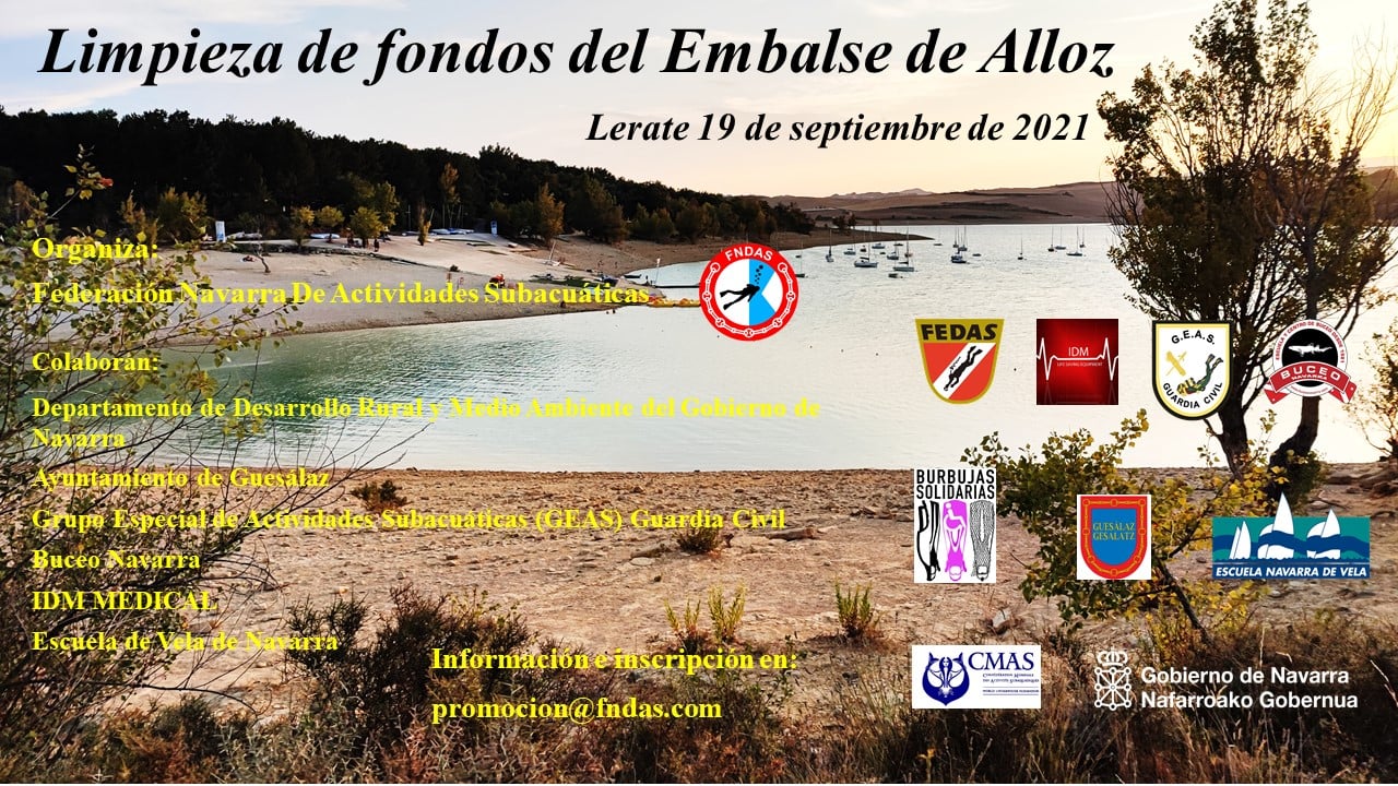 An&iacute;mate a participar en la limpieza de fondos Embalse de Alloz (19 septiembre)